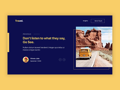 Blog blog design blog post carousel slider travel ui ui design ux