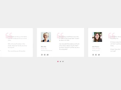 #DailyUI Day 39 - testimonials 039 39 dailyui dailyuichallenge design testimonial testimonials testimony ui web