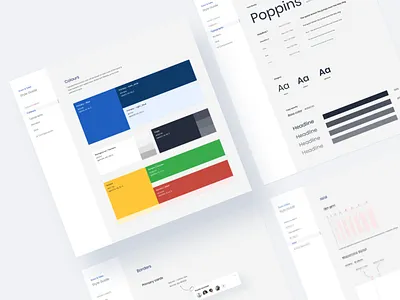 Style Guide of E-learning Web App branding colors colorscheme design guidelines styleguide typography ui ux web webdesign