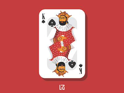 King of Spades card illustrator kandy king spades srilanka vector