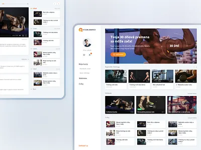 EQILIBRO - fitness platform clean fitness interface platform simple ui ui design ux