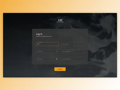 Log In Screen log in page product design ui uidesign ux webdesign