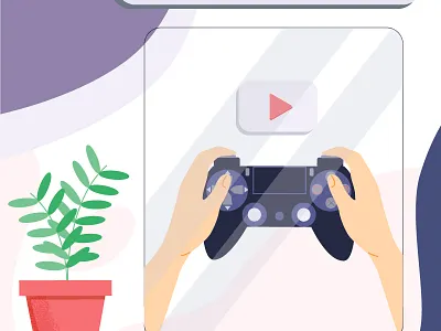 Game format design illustration mobile app