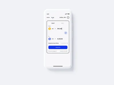 Openocean - Crypto DeFi Swap Function app bitcoin blockchain btc crypto minimal minimalist ui ux wallet