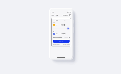 Openocean - Crypto DeFi Swap Function app bitcoin blockchain btc crypto minimal minimalist ui ux wallet
