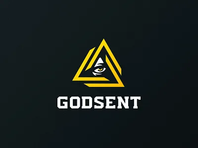 Godsent logo restyle badge branding csgo esports gaming godsent icon illustration logo logotype mascot sports