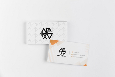 Bussiness Card RAFS branding design flat illustration logo