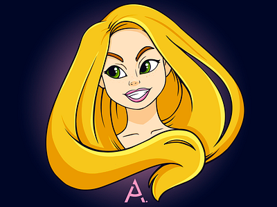 Tangled art cg cgart design digital disney fanart graphic illustration kids