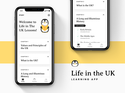 Learning Mobile App series | part 2 app design branding course design figma flat design illustration ios launch learning app minimal mockup prototype tabbar timeline typography ui uk ux vector