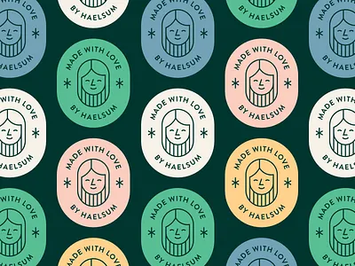 Haelsum brand update ✨ badge badge design branding clean freelance designer graphic design graphic designer green haelsum logo logo designer minimal