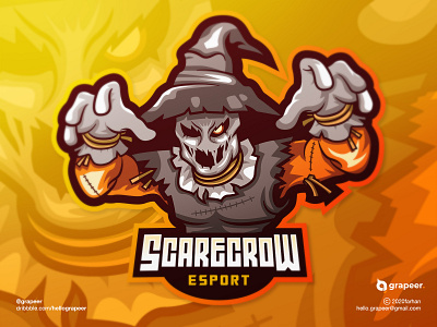 Scarecrow E-Sport / Mascot Logo Design adobe adobe illustrator adobeillustator awesome character characterdesign esport esportlogo game gaming gaminglogo logo logodesign logodesigner mascot mascotlogo scarecrow team teamlogo