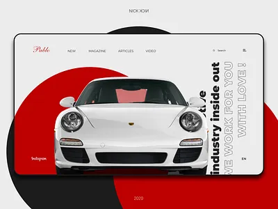 Pablo Internet magazine dailyui desktop development dribbble ui uidesign userinterface ux uxdesign webdesign