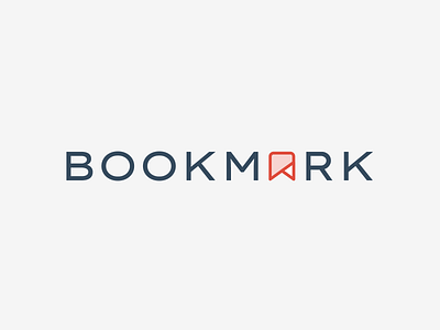 BookMark Logo book branding design identity logo mark minimal minimalist ui