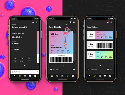 Account screen - Leopolis Jazz App 3d app app design cinema 4d festival app figma interaction design jazz jazz festival mobile app design redshift3d ui ui ux ui design
