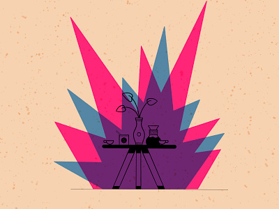 Coffee Splash artist design digital illustration digital painting digitalart fun illustration illustrator procreate true grit texture supply