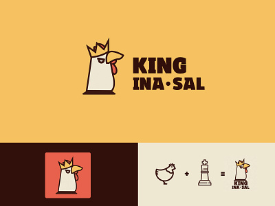 King Inasal art branding design flat icon illustration illustrator logo minimal philippines typography vector