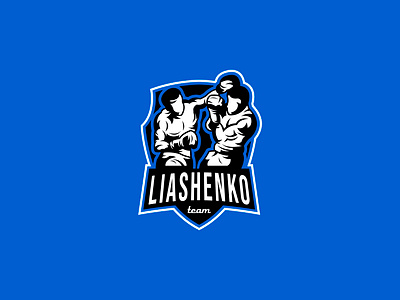 LIASHENKO TEAM | MASCOT LOGO boxer boxers boxing boxing logo branding fighter gym gym logo illustration logo logo mascot logotype mark mascot logo mma modern school sport sports logo symbol