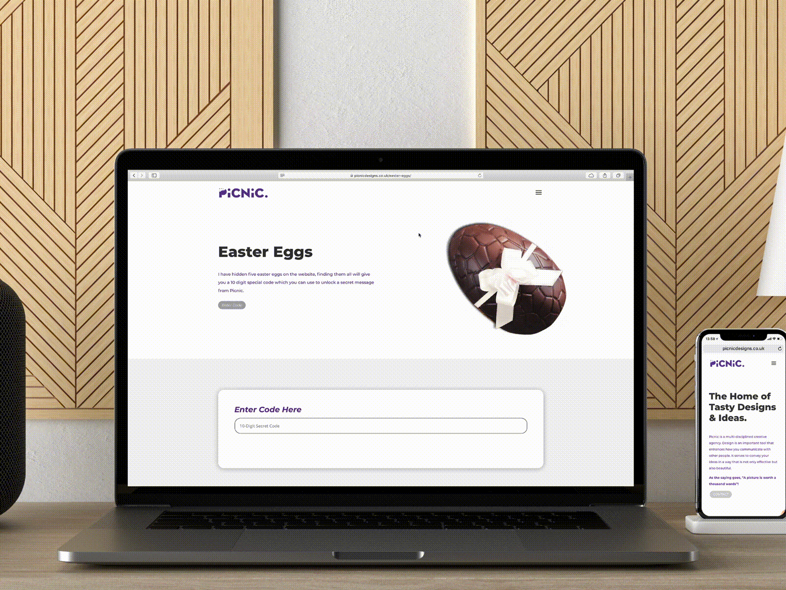 Picnic Easter Egg branding easter egg hidden landing page landing page design landingpage ui ux web design webdesign