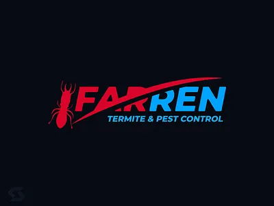 Farren - Termite & Pest Control art branding design icon illustration illustrator logo minimal typography vector