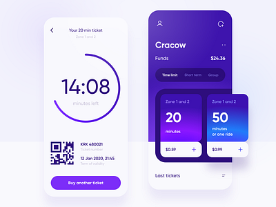 Tickets Mobile App app interaction mobile ticket tickets transport ui ux