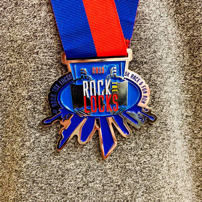 Rock The Locks Metal 5k branding branding design illustration local logo metal design michigan race rock the locks sault ste. marie typography upper peninsula