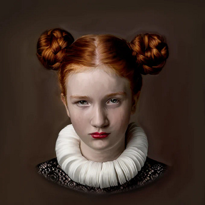 Fear Lady design digital paintig illustration