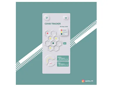 Covid Tracker App appdesign appdesigner neumorph neumorphi4 neumorphic design neumorphism ui ui ux ui design uiux