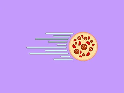 Express Pizza Lofo branding design icon illustration logo minimal pizza pizza logo typography vector web
