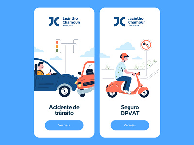 Jacintho Chamoun Law firm app app design character flat illustration lawyer lawyer logo logo minimal simple traffic transit transport ui ui illustration ui ux ux ux design vector web