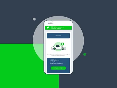 Park App app calendar ui minimal
