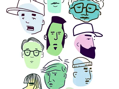 Character Illustrations illustration justforfun sketch vector