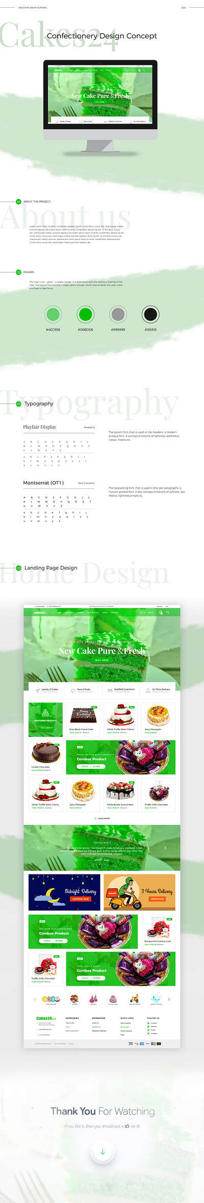 Cakes 24 Website Design design desktop logo photoshop web design webdesign website concept website design websites