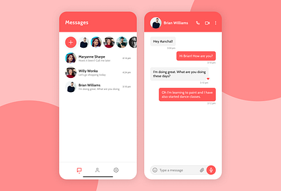 Messaging Profile app dailyui dailyui013 dailyuichallenge design directmessage directmessaging dm messenger messenger app minimal ui userprofile ux web