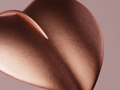 Pothos Leaf Close Up • 3D Design 3d blender blender3d design gold plant rose gold texturing