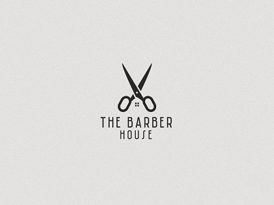 The Barber House Logo Design barber barber logo barber shop brand brandind branding and identity clean dual meaning flat graphic design graphic designer house logo logo design minimal smart logo vector