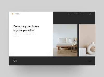 Interior Design interior interior designs interiordesign landing page uidesign webdesign