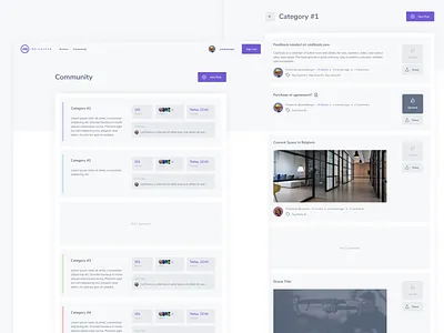 IndieMaker Blog Community categories clean community forum interface marketplace post web web design webdesign website