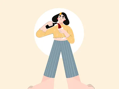 Monday Motivation 2d art 2d illustration character characterdesign cute character cute girl cute illustration flat color flat design flat illustration monday motivation vector vector art vector character vector illustration wine wine glass woman illustration