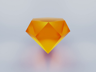 Diamond 3d 3d animation animation blender c4d diamond icon logo motion orange render sketch test