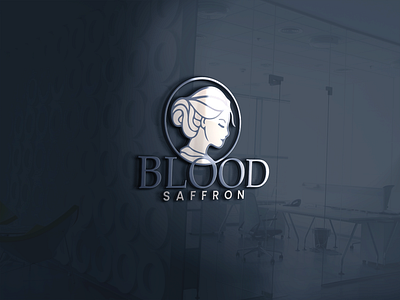 BLOOD SAFFRON LOGO graphicdesign logo logo designing mockup mockupdesign