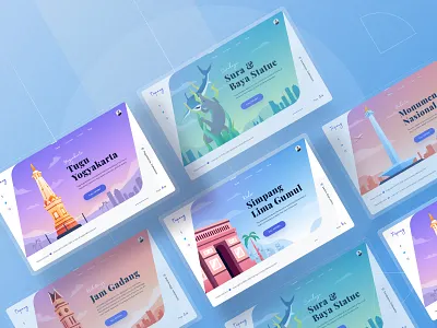 Tripang langing page full design android business chart city clean dashboard desktop food gradient header illustration indonesia ios landing mobile sky traveling ui website world