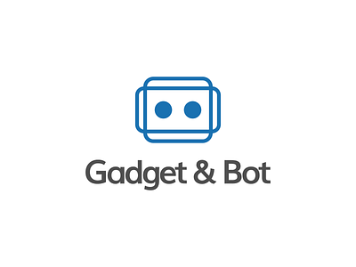 Gadget & Bot awesome logo blue bot clever logo dualmeaning flat logo gadget illustration linestyle logo design logo inspiration logo mark minimal logo minimalism negativespace phone robot smart logo