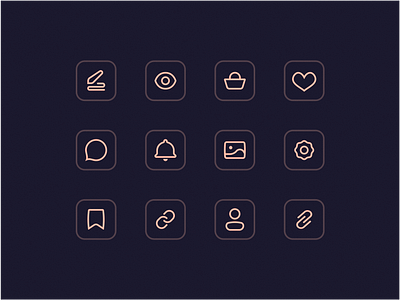 Basic icon set icon iconography icons icons design icons pack icons set iconset line icons vector