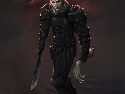 Fate Of The Ring assassin black leather fantasy illustration illustration art procreate rogue special forces splash art stealth warrior