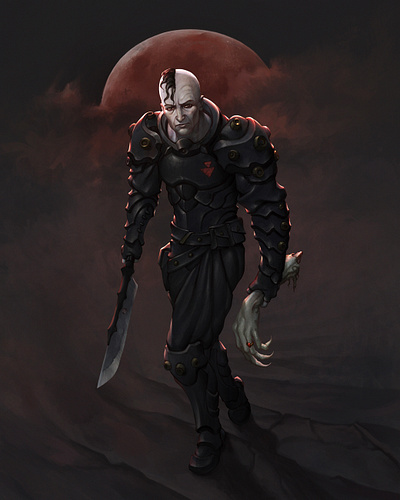 Fate Of The Ring assassin black leather fantasy illustration illustration art procreate rogue special forces splash art stealth warrior