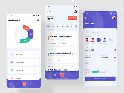 Taskito - Task Management App app app design app ui app ui design app ui ux application best dribbble shot clean creative devignedge dribbble best shot mobile mobile app mobile app design mobile design mobile ui ui ui design uidesign uiux