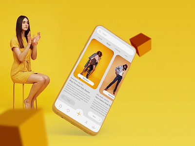 Fashion Blog App app concept design fashion ui