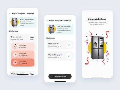 Mobile Application - Gamification app campaign milestone reward web
