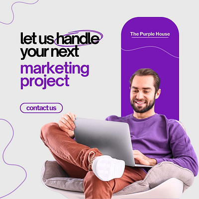 The Purple House Post Design branding canva graphic design marketing social media