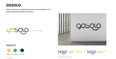 GOSOLO Real Estate Logo branding graphic design logo real estate